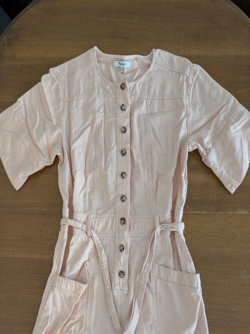 Madewell Peach Jumpsuit